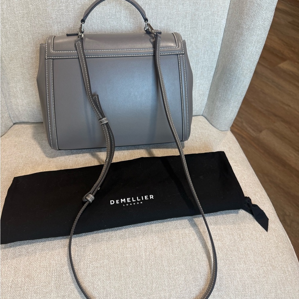 Demellier Midi Paris in Stone Grey - Picture 6 of 14